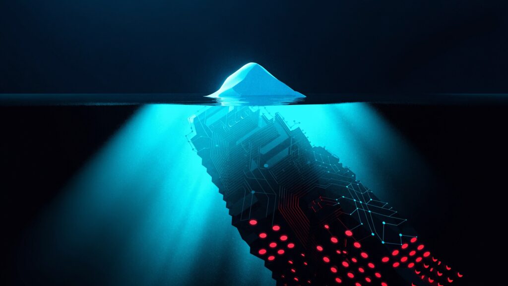 Deep Web: iceberg cuya parte sumergida es una red de circuitos